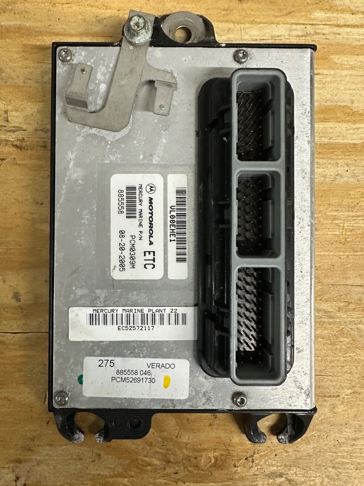 2005 Mercury Verado 275 PCM Computer ECU PCM 885558 Control Unit PCM0309