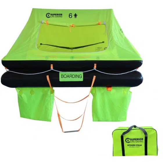 Superior Life Saving Coastal Surge Offshore Raft 6 Person Emergency Inflatable