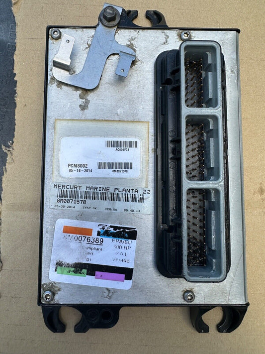 2014 Mercury Verado 300HP Outboard Computer PCM8002 ECU 8M0076389 8M0071570 PCM