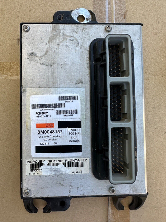 2011 Mercury Verado 300HP Outboard Computer PCM0802 ECU 8M0048157 PCM 8M0031299